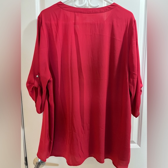 Reitmans Dark Pink Shirt | Plus 20 - Picture 3 of 3